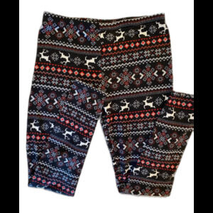 Faded glory Womens Size Medium Winter‎ Christmas Holiday Reindeer Pajama Pants